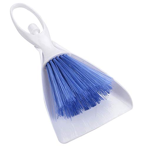 Hardli Portable in-car Air Conditioner Outlet Cleaning Tools,Mini Dust Pan Brush Set, 2 in 1 Small Broom Dustpan,Cleaner Keyboard Wall Corner
