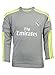 2015/2016 Real Madrid #7 Ronaldo Kids Away Grey Long Sleeve Soccer Jersey & Shorts & Socks Youth Sizes (L (Ages 8-9)(152))