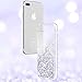 Maxdara iPhone 8 Plus Case, iPhone 7 Plus Glitter Liquid Case with Screen Protector Floating Bling Sparkle Luxury Pretty Girls Women Case for iPhone 6 Plus 6s Plus 7 Plus 8 Plus (Silver)
