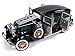 1931 Peerless Master 8 Sedan Black and Silver Limited Edition to 1,500 Pieces Worldwide 1/18 Diecast Model Car by Autoworld AW252
