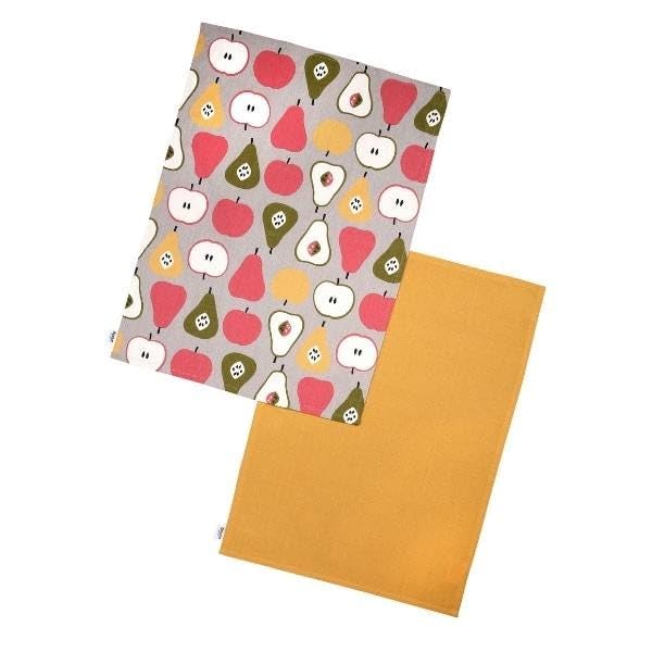 Dexam Orchard Fruit Set of 2 Tea Towels
