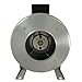 AmeriFan Duct Booster Exhaust, for Growing, Hydroponics, Heating, Cooling, Venting, HVAC, Steel, 120V Supply Voltage, 6 Inch, Fan Only