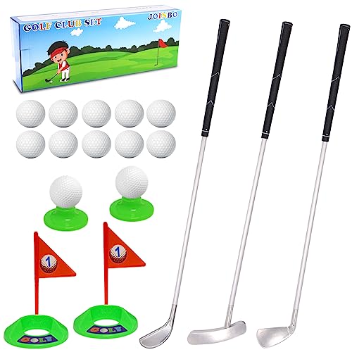 JOINBO Kids-Metal-Golf-Clubs-Set-Toys,[Right Hand Toddler Golf Clubs] with  10 Balls, Golf Clubs, Practice