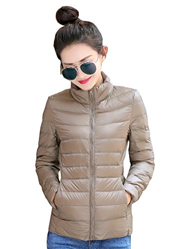 Jackcsale Women's Packable Ultra Light Down Jacket Coat Puffer