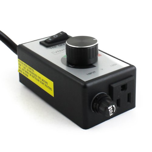 VenTech VTSPEED Variable Dial Router Fan Speed Controller for Duct and Inline Fans