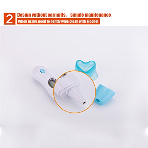 Digital Forehead and Ear Thermometer, Infrared Mini Temporal Infant Thermometers for Fever Infant Kids Child Adult Patient(Purple) - Thumbnail 5