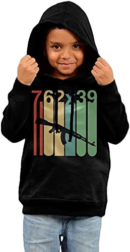 Vintage AK-47 Pro Second Amendment Children's Unisex Long Sleeve Pullover Hoodies Sweatshirt 5-6 Toddler