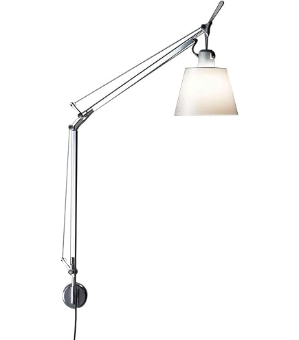 Artemide Tolomeo Mini 100W E26 Aluminum Wall Lamp with S-Bracket
