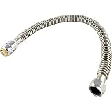 SharkBite SS3094FLEX24LF SS3094FLEX24LFA Corrugated Stainless Steel Hose, 1" X 1" X 24", Silver