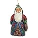 Jim Shore Heartwood Creek Folklore Santa with Bag Stone Resin Hanging Ornament, 4”