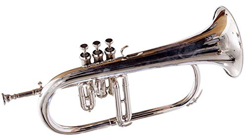 Shreyas Flugel Horn 3 Valve, Bb (Nickel) With Hard Case + Mouth Piece
