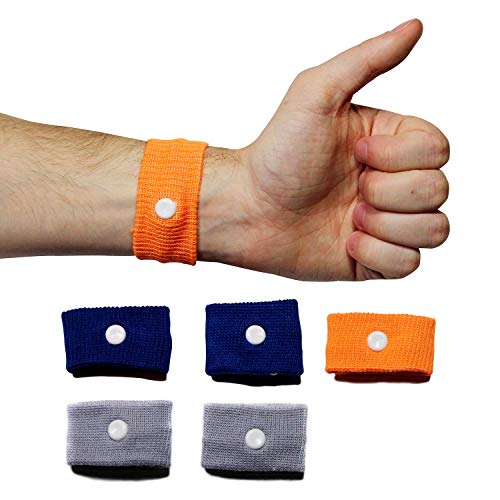 Chesterman's All Control Motion Sickness Relief Wristbands (Pk 6-3 Pairs) Natural Anti Nausea Acupressure Bracelets for Motion, Vertigo and Morning Sickness. Travel Essential - Sea, Car, Plane, Train