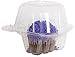 Individual Cupcake Boxes For Bake Sales, Party Favors, and Gift Giving-Set of 48 With Snap Tight Closure
