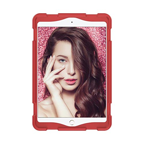 MatureGirl Shock Case for Apple 7.9 Inch iPad Mini 5 2019 Rugged Hard Stand Back Cover (for Apple 7.9 Inch iPad Mini 5 Red)