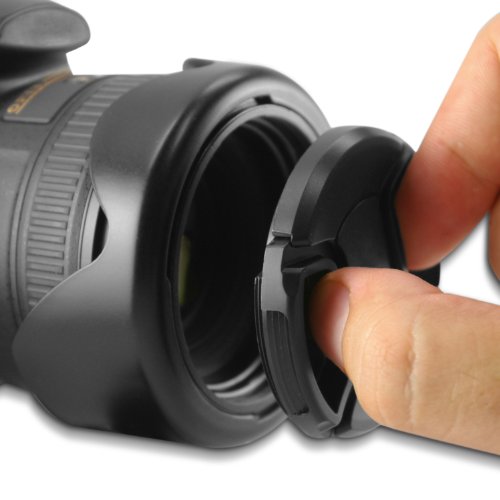 58MM Reversible Tulip Lens Hood + 58MM Center-Pinch Lens Cap for Canon Rebel (T6i T6 T6s T5i T5 T4i T3i T2i T1i XT XTi XSi)