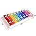 Xylophone Children's Music Initiation Toy Wooden 8 Colors & Tones Hand Knock with Mallets
