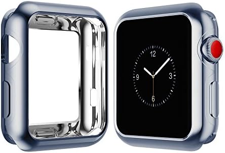 Apple Watch Case for Series 3, Series 2, Series 1 38mm, Icesnail Apple Watch Plate Soft Slim Protective Cover Bumper for iWatch Nike+, Sport, Edition All Models (Gray, 38mm)
