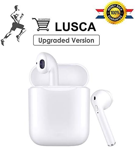 Bluetooth Headphones Bluetooth 5.0 Wireless Earbuds with 12-Hrs Charging Case Noise Cancelling Headphones for Sports IPX5 Waterproof in-Ear Headphones for iPhone Android & Apple Airpods
