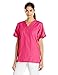 Cherokee womens V Neck medical scrubs shirts, Shocking Pink, Small US