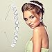 Nydotd 5 Pcs Crystal Headband, Rhinestone Crown Faux Pearl Rhinestones Tiara Headdress for Bride Bridesmaids Women Girl Hair Style Accessories Wedding Party Tiara - Silver