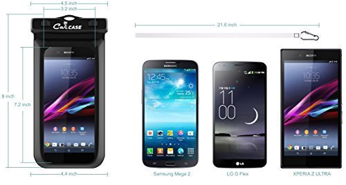 CaliCase Extra Large Waterproof Floating Case - Blue Glow in the Dark - Thumbnail 7
