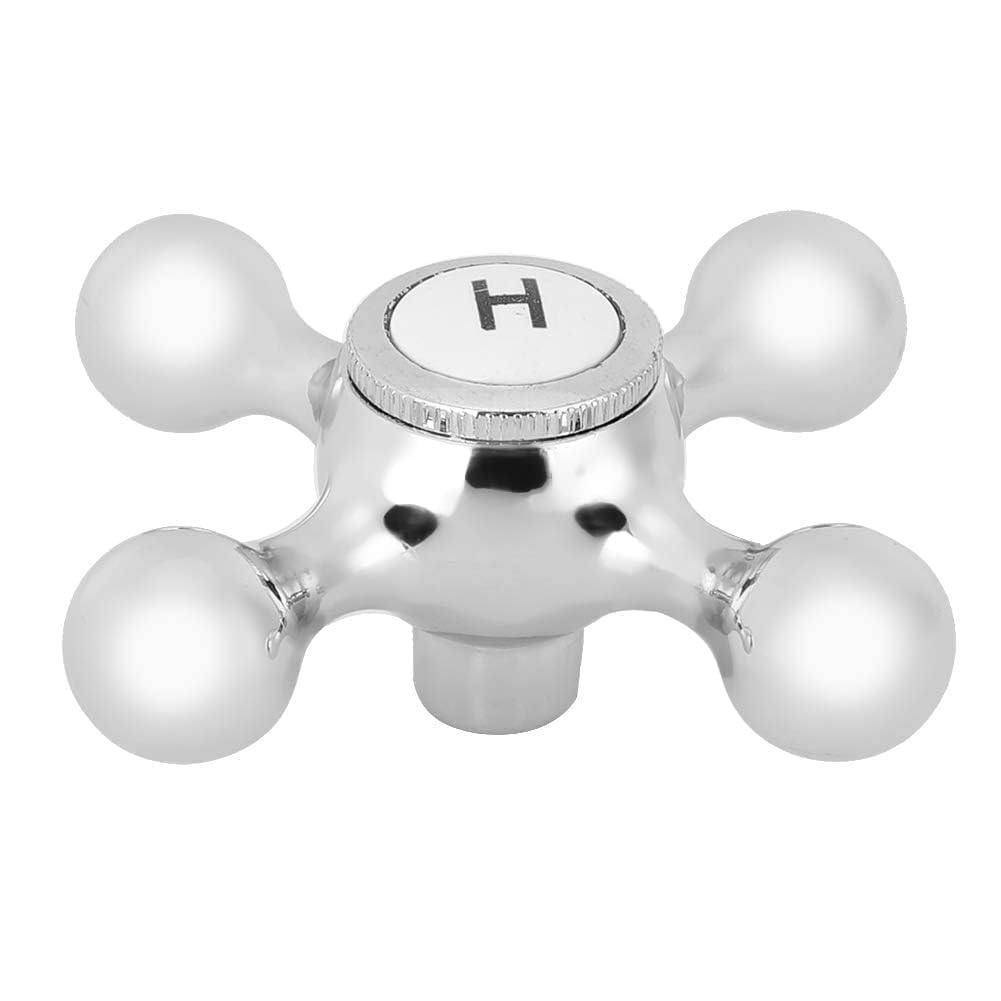 Faucet Handle, Cross Arm Faucet Handle Copper Shower and Sink Faucet Handle Cross Faucet Handle Replacement Shower Faucet Handle for Shower Bathroom Sink