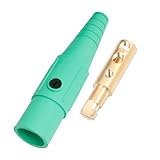 Marinco CLS20MB-E CLS Cam Type, Series 16 Inline, Single Pin Connector, 400 Amp, 600 Volt, #2 - 2/0 AWG, Male - Green (E)
