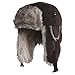 Chaos Men's Dylon Wool Blend Trapper Hat (Heather Brown, Unisex)