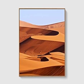Framed Canvas Home Artwork Decoration Desert Canvas Wall Art for Living Room, Bedroom - 16x24 inches