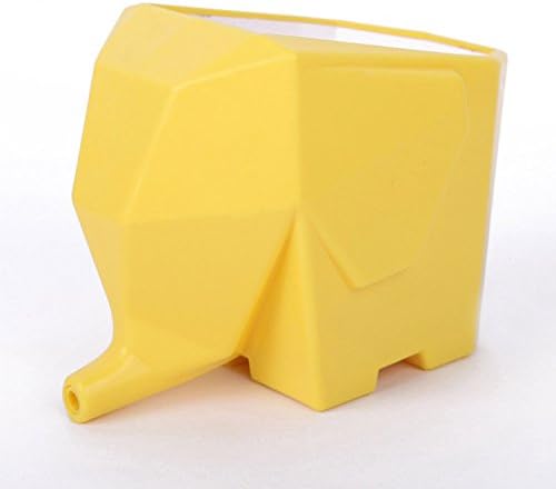 Elephant Cutlery Drainer Flower Pot Brush Pot,Multi-role for Home Decor-yellow