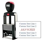 Date Stamp Self Inking Heavy Duty - ExcelMark (R300 Red & Blue Ink)