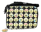 Emojination Heart eyes Cry Sweat Smile face Soft Lunch kit box bag