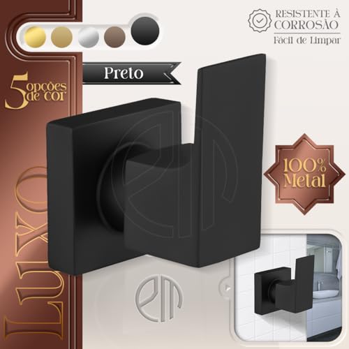 Acabamento Registro Quadrado Alavanca Preto Chuveiro Padrão Docol
