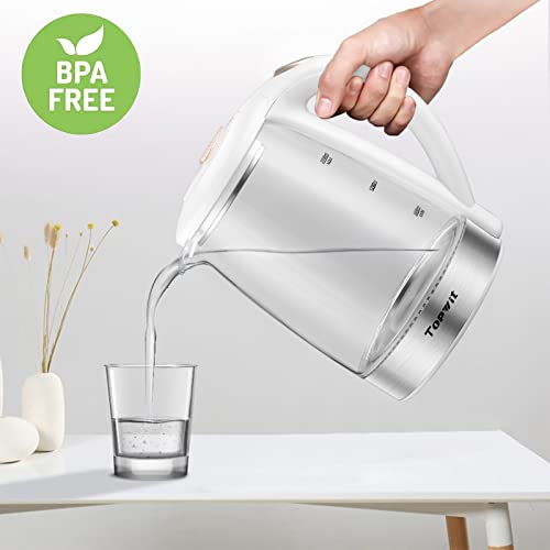 Topwit Electric Kettle Glass Electric Tea Kettle, 2L BPAFree Hot Water