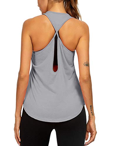 Women\'s Sport Tank Tops Yoga Workout Tops Open Back Running Sports Shirts for Women