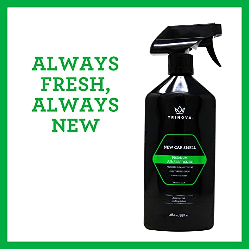 TriNova New Car Smell Air Freshener Deodorizer Spray and Odor
