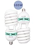 Fovitec StudioPRO - 2x 105 Watt Daylight Fluorescent Light Bulb - [2 Pack][105W][5500K][CFL][Full Spectrum]