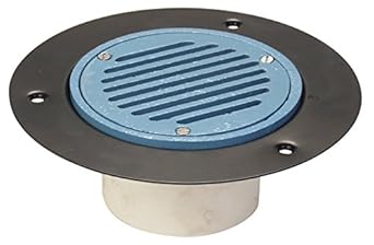Zurn FD2240-PV4 Wood Deck Drain, PVC Body, 4" PVC Hub 