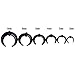 imixlot 6 Pair Acrylic C Shape Pincher Tapers Septum Buffalo Taper Expander Pierced