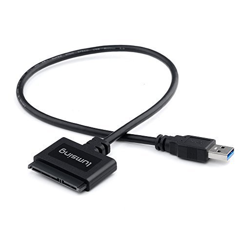 Sata Cable - Lumsing USB 3.0 to SSD / 2.5-Inch SATA cable Hard Drive Adapter [Optimized For SSD, Support UASP SATA III]
