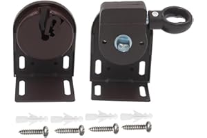 Medduw Shade Replacement Parts,Cordless Crank Kit,Roller Shade Mounting Brackets,for Coolaroo Exterior Sun Shades, Outdoor Blinds (Brown, rdless Bracket)