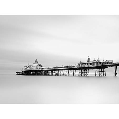 Artery8 Warby Eastbourne Pier Sussex Sea Photo Art Print Canvas Premium Wall Decor Poster Mural