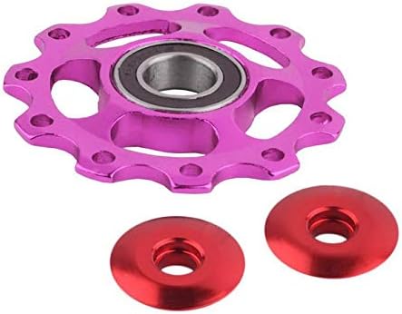 Vazan - Jockey Wheel 5mm 11 Tooth MTB Ceramic Aluminium Upgraded RS Bearing Pulley Road Bicycle Bike Derailleur [ Purple ] ship from US