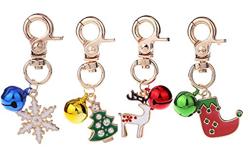 BoomBone Dog Collar Charms Christmas Pet Pendants for Cat Collars with Bell