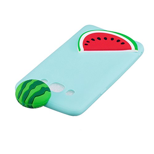 Galaxy J5 2016 Case,Funyye Lovely Cute 3D ornament pattern Candy Colour [Blue] Slim Soft Silicone Gel TPU Back Shockproof Non slip Protective Case for Samsung Galaxy J5 2016 - Watermelon - Thumbnail 4