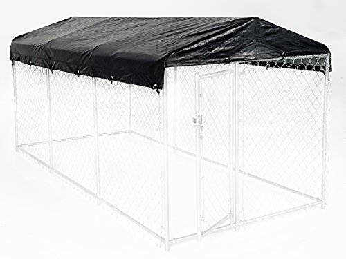 Dog Kennel Cover - WeatherGuard Large All Season Dog Run Cover & Roof - Perfect Fit for Lucky Dog 5f - //coolthings.us