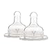 Dr. Brown's Original Wide-Neck Nipple, Y-Cut (9m+), 2-Pack