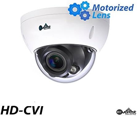 Everest Security 2 Megapixel HD-CVI Dome Camera 2.7-13.5mm Motorized Lens Starlight Technology with Smart IR 1080P for HD-CVI ONLY Surveillance CCTV