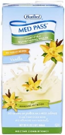 Diamond Crystal Med Pass® No Sugar Added Nutritional Vanilla Shake 0.37 Oz - 12 Ct.