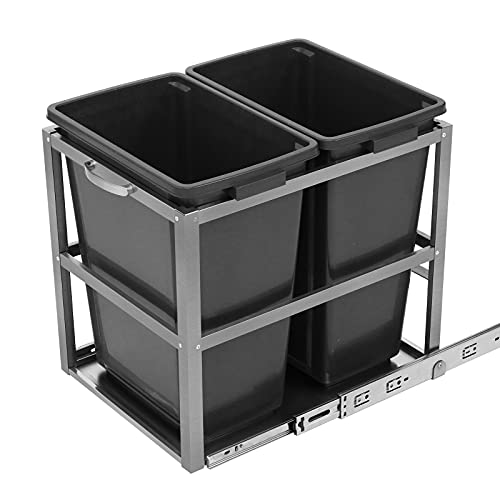 eclife 30 Liter / 8 Gallon Double Under Counter Sliding Pull Out